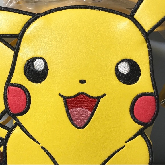 Pikachu Crossbody Bag Purse Vegan Leather - Picture 8 of 8